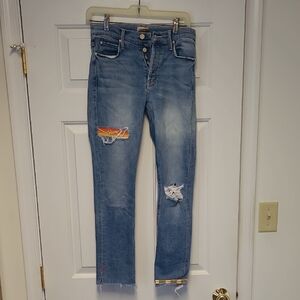 Mother Dazzler Ankle Button Fly Size 24